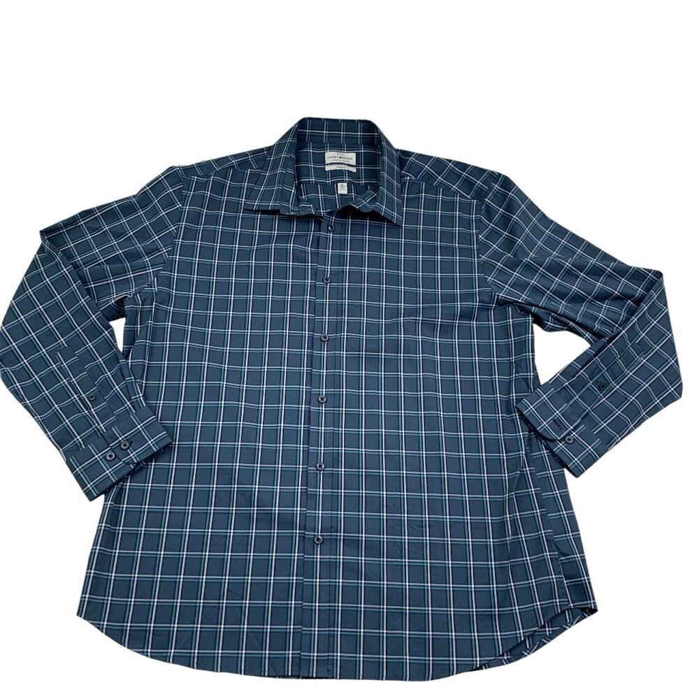 Lucky Brand Slim Fit Long Sleeve Button-Down Shirt Men's Size XL
